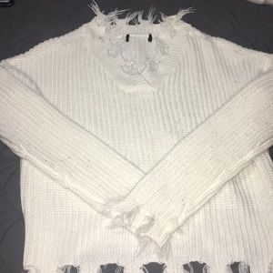 White knit sweater from urban planet